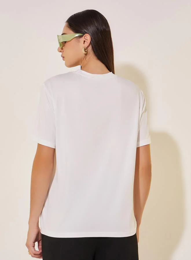 Take Two Take Two Floral Print Round Neck T-Shirt