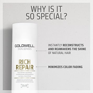 Goldwell Dualsenses Rich Repair Restoring Shampoo 250ml - Image 2