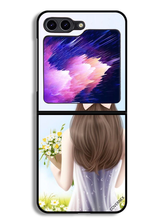 Covernex Samsung Galaxy Z Flip6 Protective Case Cover Lovely Girl - Image 1
