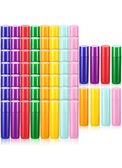 Maitys Maitys 64 Pieces Lip Balm 5 ml Empty Containers Refillable Rotatable Plastic Lipstick Tubes DIY Lip Gloss Balm Tube Holder for DIY Cosmetic, 8 Colors  - Image 2