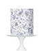 Blue Floral Toile Pattern Cake topper Wrap Icing Sheet 8x10 inches Baby Shower Cake Decorating Blue toile de jouy baby shower cake topper wrap icing sheet baby blue floral pattern cake wrap - Image 2