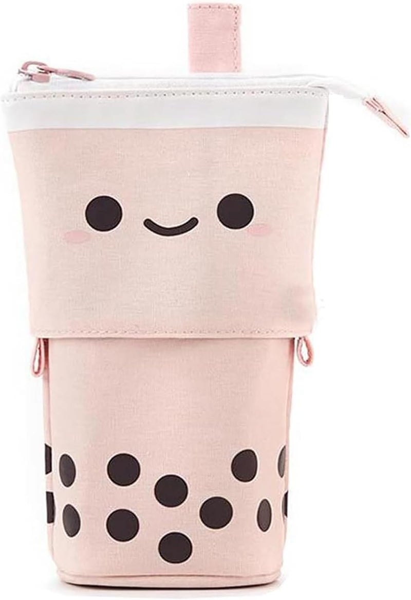 Sulfar Cute Pencil Case, Standing Pencil Case, Retractable Cosmetic Bag, Pop-Up Cosmetic Bag, Stationery Office Storage Box, Suitable for Female Students, Women, and Adults - Image 1
