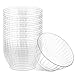 PLASTICPRO 30 Pack Crystal Like Clear Disposable Plastic Plates Dinner Dishes 6 ounce Bowls for Special Occasions Parties - Image 1