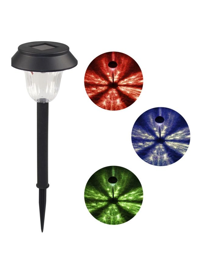 NIBEMINENT Pack Of 2 Solar LED Patio Lamp Black/Clear Light 11.5x11.5x40cm - Image 4