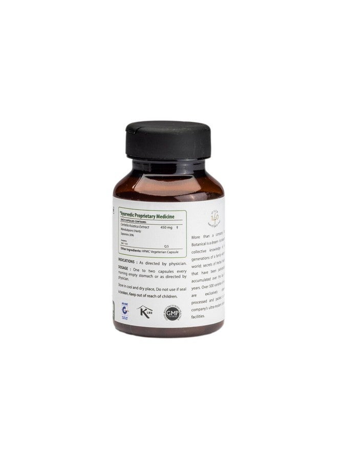 Bixa Botanical Gotu Kola/Mandukparni/Centella Asiatica Extract 30% Saponins (450Mg) 60 Veg Capsules - Image 2