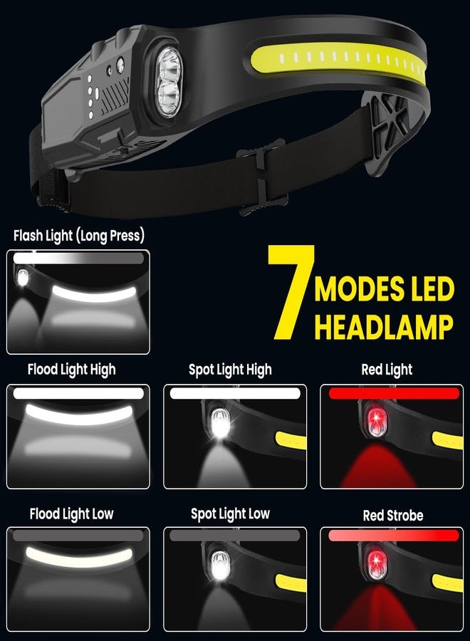 مصباح رأس LED قابل لإعادة الشحن من KYEKIO، عبوة من 3 مصابيح - Image 2