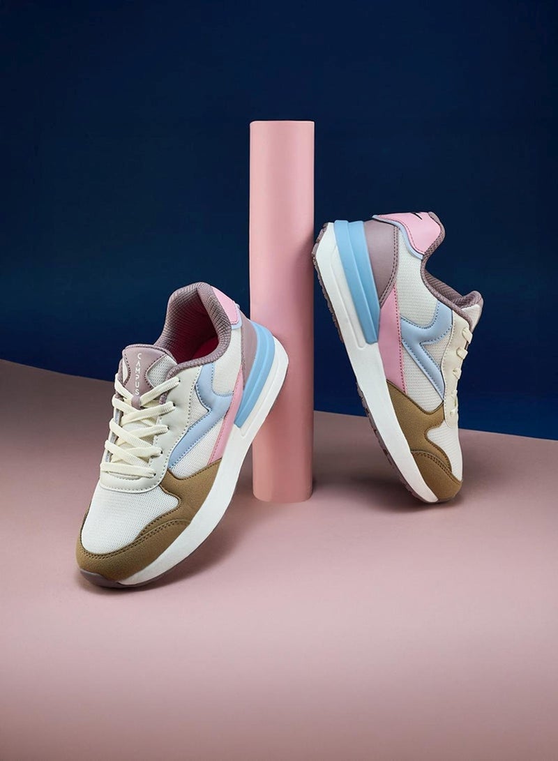 كامبس أحذية رياضية نسائية قصيرة بألوان باستيل بارزة - Image 3