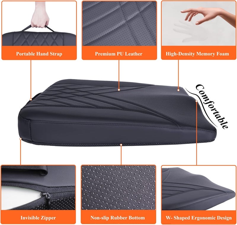 kingphenix Premium Memory Foam Car Seat Cushion for Comfort and Pain Relief - Image 5