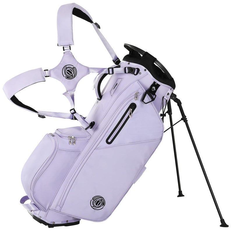Shopsource 14 Way Golf Stand Bag, Lightweight Golf Bag with Stand for Men Women, Standing Golf Club Bags with Padded Ergonomic Double Strap, Full Length Dividers, Multiple Pockets, Rain Hood - Image 5