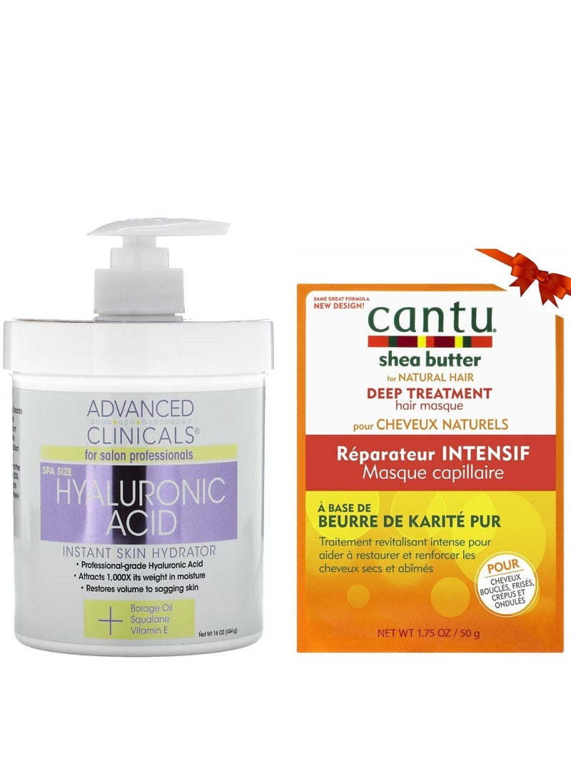 Advanced Clinicals Hyaluronic Acid Instant Skin Moisturizer 16 oz 454 g