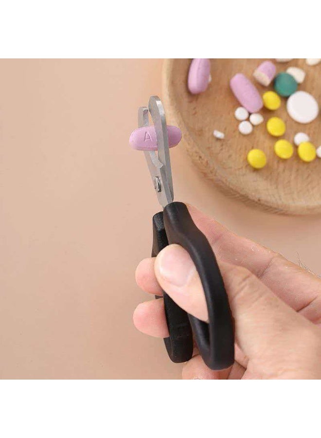 Portable Pill Cutter, Household Stainless Steel Pill Splitter Scissors, Compact Light Medicine Divider for Elders & Kids - Image 3