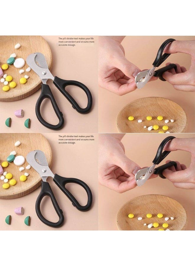 Portable Pill Cutter, Household Stainless Steel Pill Splitter Scissors, Compact Light Medicine Divider for Elders & Kids - Image 4