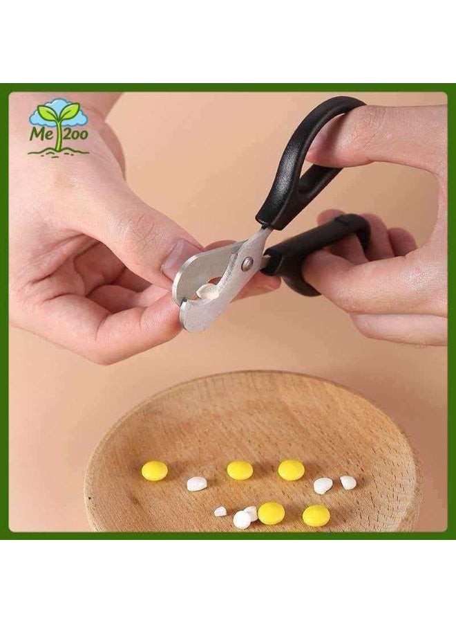 Portable Pill Cutter, Household Stainless Steel Pill Splitter Scissors, Compact Light Medicine Divider for Elders & Kids - Image 1