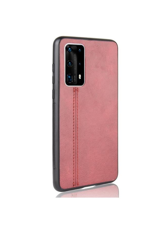 S-TOP Case For Huawei P40 Pro+ Shockproof Sewing Cow Pattern Skin PC + PU + TPU Case - Image 3