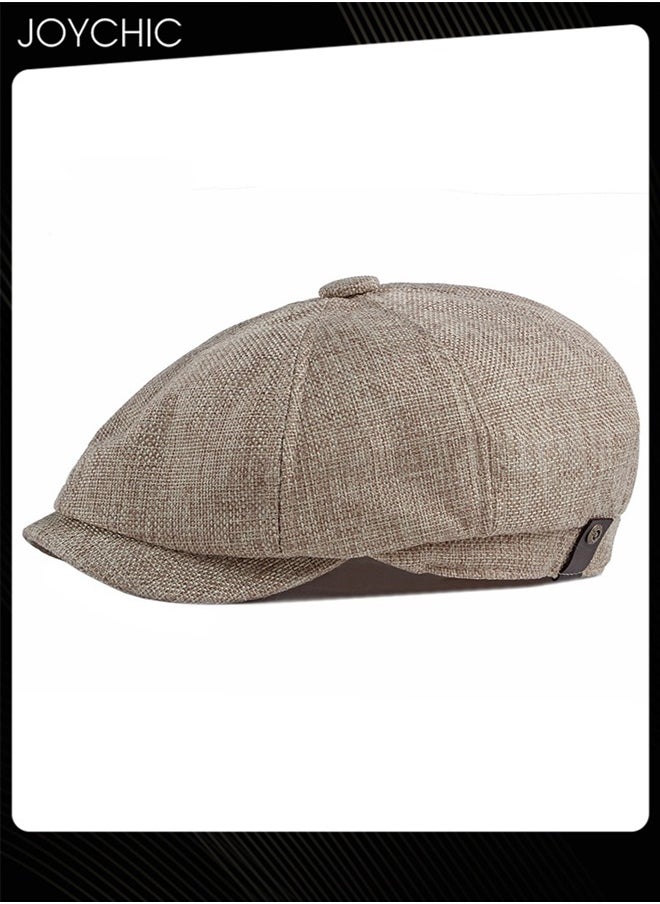 Joychic Fashion Autumn Winter Cotton Breathable Beret Cap Sun Protection Comfort  Adjustable Cowboy Cap for Men Women Youth  - Image 1