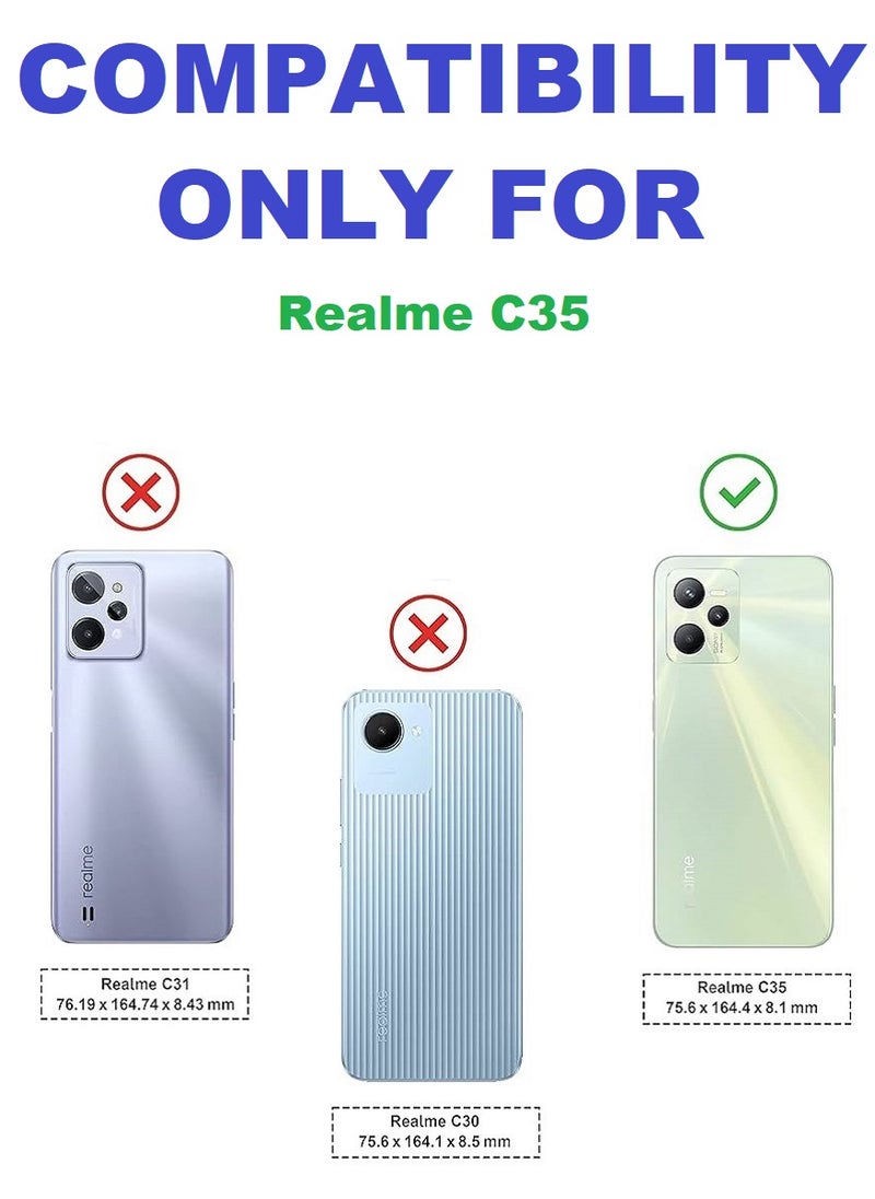 Tempered Glass Screen Protector Anti-Spy Privacy Designed For Realme C35 Full Screen Coverage And Bubble Free - Image 3