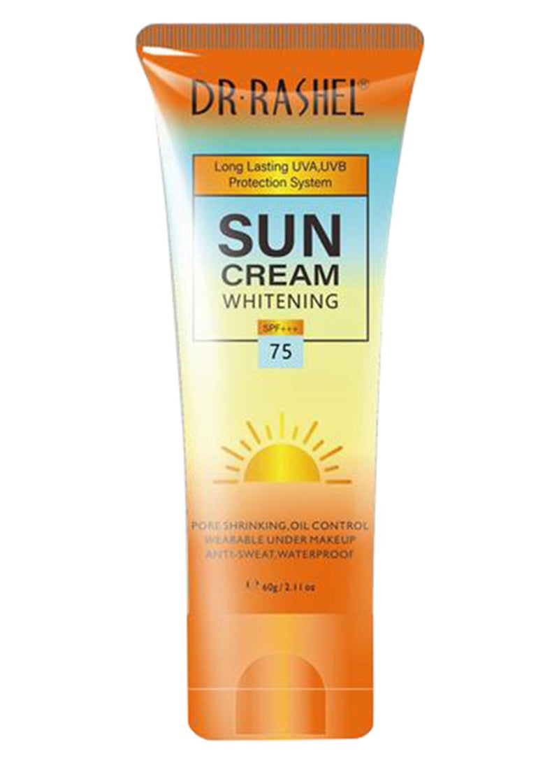 Whitening & Moisturizing Sun Protect Cream Spf 75 Multicolour 60grams