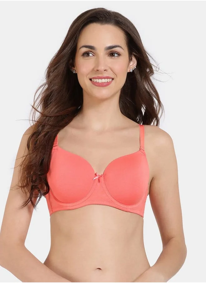 zivame Zivame Solid Padded Bra with Adjustable Shoulder Straps