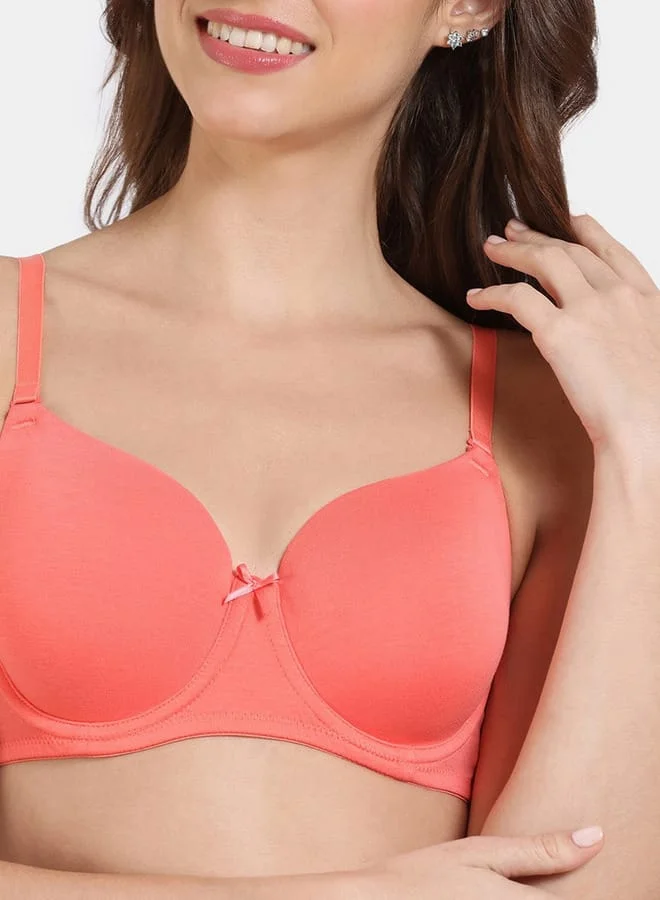 zivame Zivame Solid Padded Bra with Adjustable Shoulder Straps