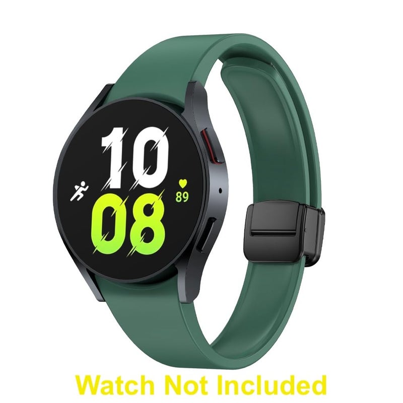 Like Star 20MM Adjustable Soft Silicone Strap with Folding Magnetic Lock Compatible With Samsung Galaxy Watch 4/5/6/Pro - Image 2