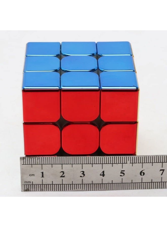 Cuberspeed Cyclone Boys Metallic 3x3 Speed Cube Shiny Cube Mirror Reflective stickerles Puzzle - Image 1