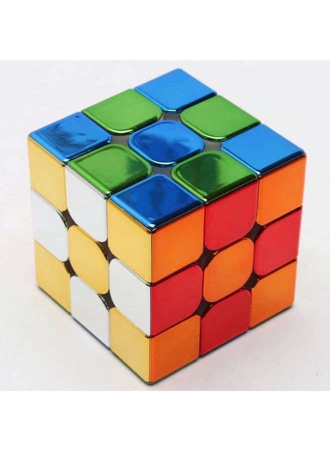 Cuberspeed Cyclone Boys Metallic 3x3 Speed Cube Shiny Cube Mirror Reflective stickerles Puzzle - Image 2