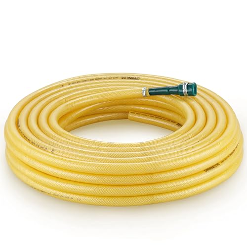 Garbnoire 0.75 Inch Heavy Duty 3 Layered Braided Water Hose Pipe | Garden Outdoors Pipes with Hose Connector (10 Meter (32.8 Feet), Yellow) - Image 1
