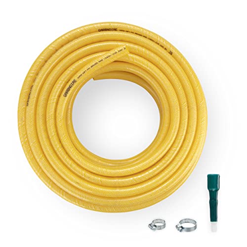 Garbnoire 0.75 Inch Heavy Duty 3 Layered Braided Water Hose Pipe | Garden Outdoors Pipes with Hose Connector (10 Meter (32.8 Feet), Yellow) - Image 3