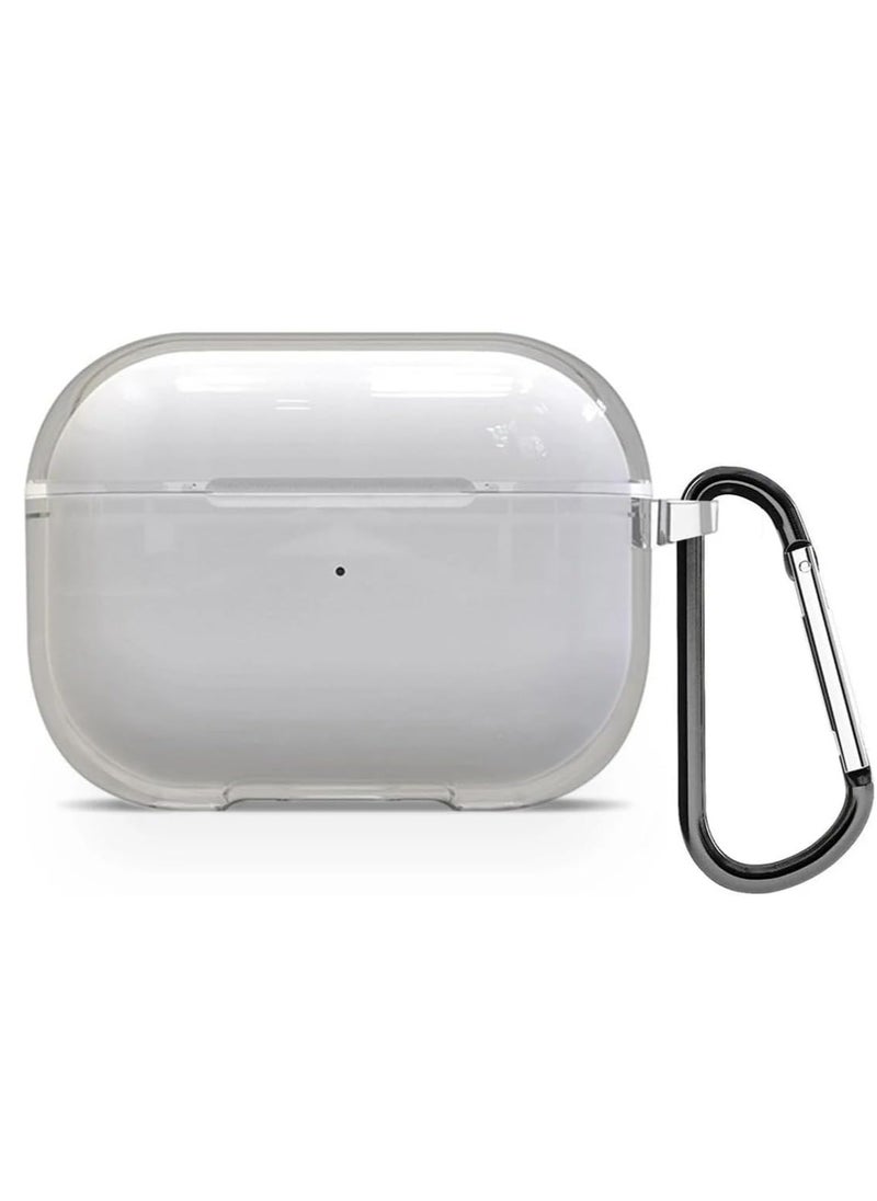MIGOFAST - Compatible Airpods Pro 2 Case Cover Clear Airpod Pro 2 Soft TPU Protective Case with Keychain Shockproof Cover for Apple Airpods Pro 2 Charging Case Front Led Visible Transparent - Image 1