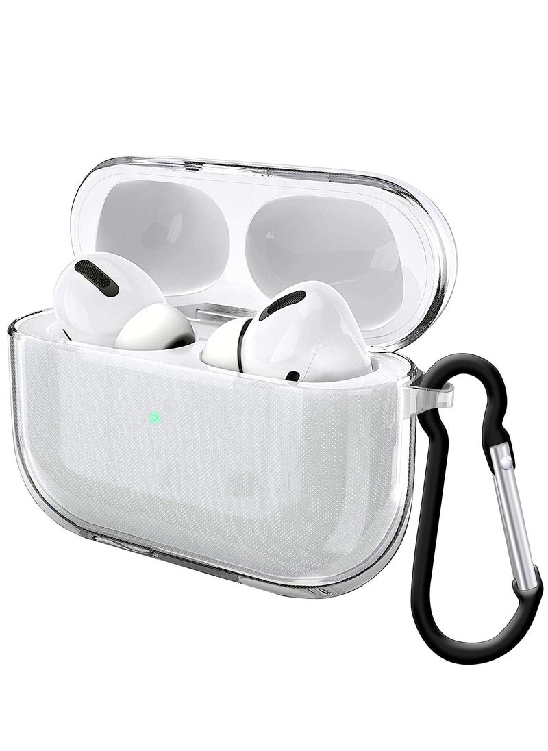 MIGOFAST - Compatible Airpods Pro 2 Case Cover Clear Airpod Pro 2 Soft TPU Protective Case with Keychain Shockproof Cover for Apple Airpods Pro 2 Charging Case Front Led Visible Transparent - Image 1