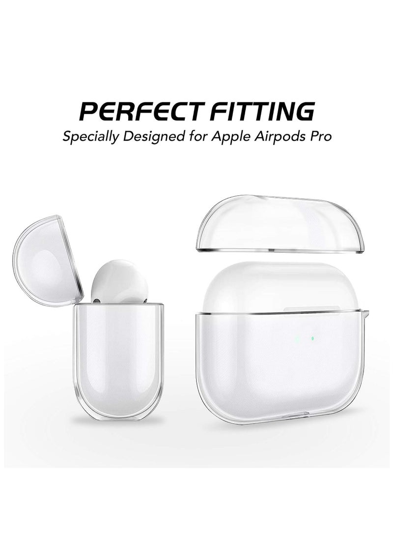 MIGOFAST - Compatible Airpods Pro 2 Case Cover Clear Airpod Pro 2 Soft TPU Protective Case with Keychain Shockproof Cover for Apple Airpods Pro 2 Charging Case Front Led Visible Transparent - Image 1