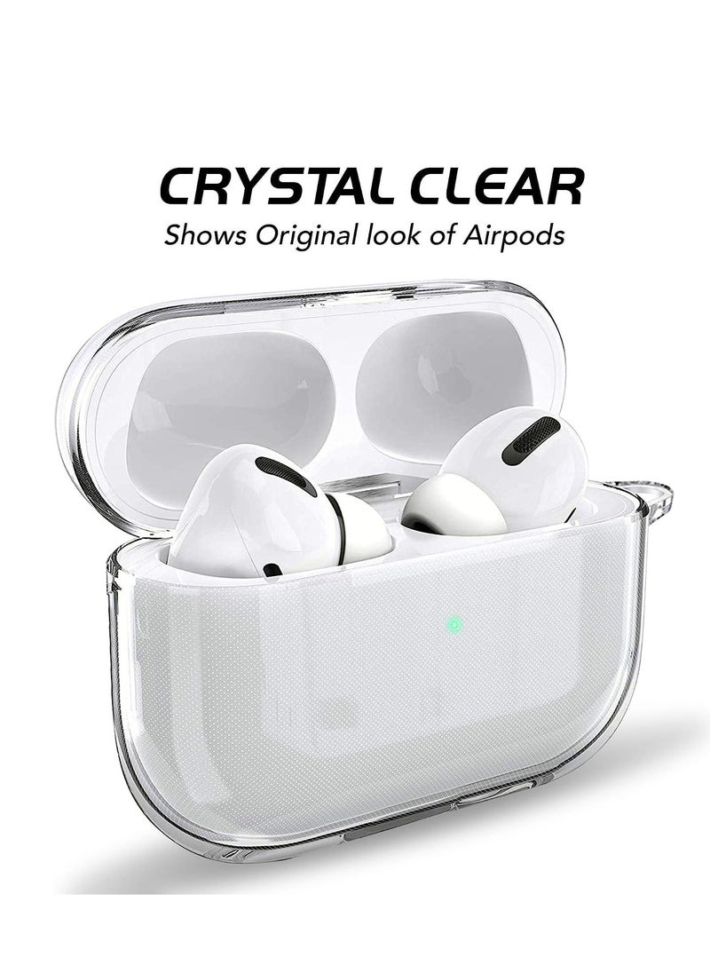 MIGOFAST - Compatible Airpods Pro 2 Case Cover Clear Airpod Pro 2 Soft TPU Protective Case with Keychain Shockproof Cover for Apple Airpods Pro 2 Charging Case Front Led Visible Transparent - Image 1