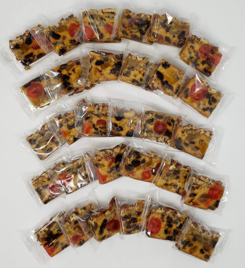 Jane Parker Fruitcake Classic Fruit Cake 30 Individually Wrapped Slices Box-Holiday -Christmas Cake-The Best Fruitcake You Can Buy - Image 1