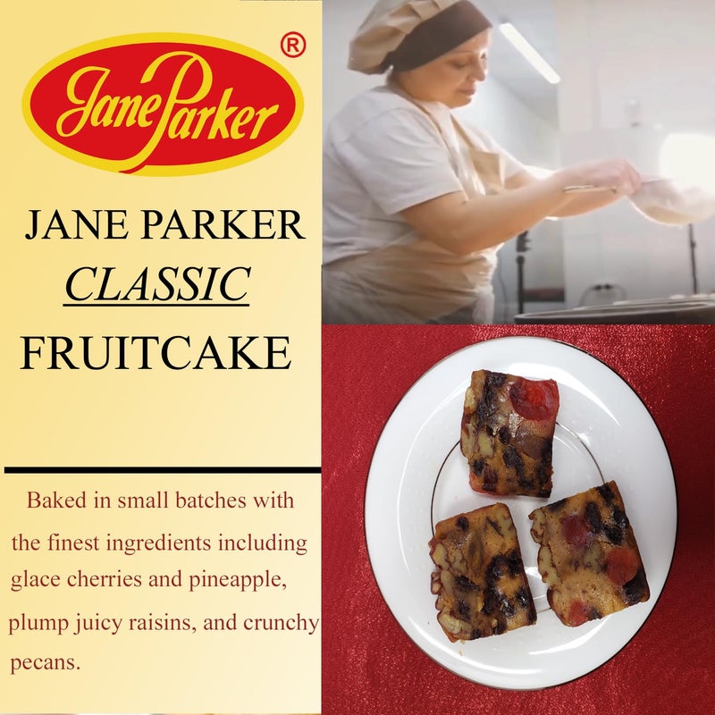 Jane Parker Fruitcake Classic Fruit Cake 30 Individually Wrapped Slices Box-Holiday -Christmas Cake-The Best Fruitcake You Can Buy - Image 3