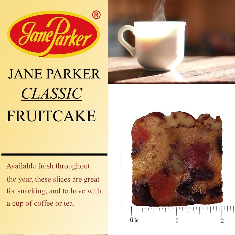 Jane Parker Fruitcake Classic Fruit Cake 30 Individually Wrapped Slices Box-Holiday -Christmas Cake-The Best Fruitcake You Can Buy - Image 4
