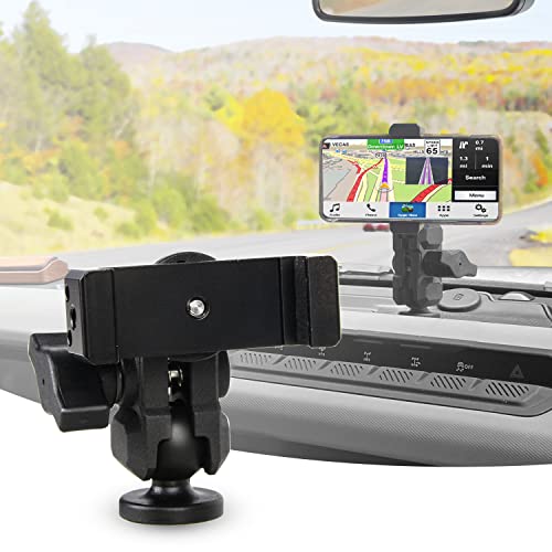 OMU Bronco Dashboard Cell Phone Mount,All-Metal Structure,360° Adjustment Phone Holder Suitable for Ford Bronco Accessories 2022 for All Smartphones(Not Sports,Non-Destructive Installation - Image 1