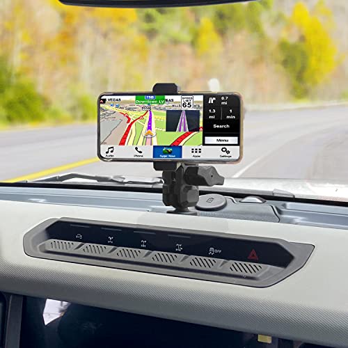 OMU Bronco Dashboard Cell Phone Mount,All-Metal Structure,360° Adjustment Phone Holder Suitable for Ford Bronco Accessories 2022 for All Smartphones(Not Sports,Non-Destructive Installation - Image 2