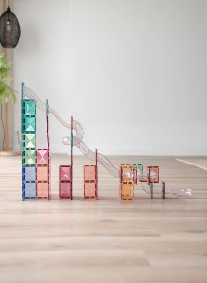 CONNETIX Magnetic Tiles Pastel Ball Run Expansion Pack, 80 Pieces - Image 5