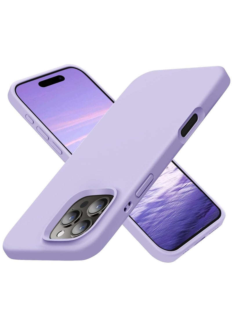 Raxoom Light Purple Silky Soft Touch Case for iPhone 16 Pro Max â€“ Premium Liquid Silicone Bumper - Image 1