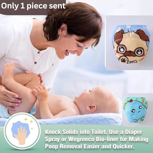 KINGZOMY® Cotton Toddler Underpants, Waterproof Breathable Underwear for Kids,Side Leakage Proof Reusable Diaper, washable Diapers for Kids 0-3 Yrs - Pack Of 1 (Multi Design -1, SIZE- XXL) (XXL) - Image 4