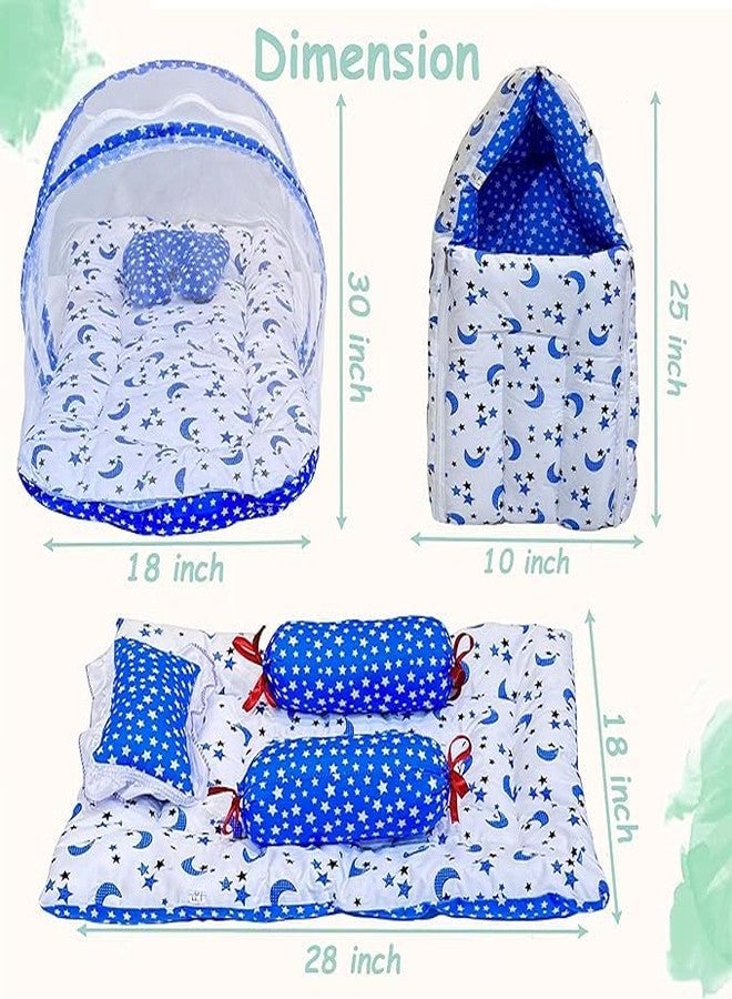 Infantbond by Fareto Newborn Baby Essentials Combo Set - 36 in 1 All-Season Hospital Care Kit for Newborns (0-6 Months) | Complete Baby Gift Set | Baby Products All New Born Combo(Blue Moon) - Image 3