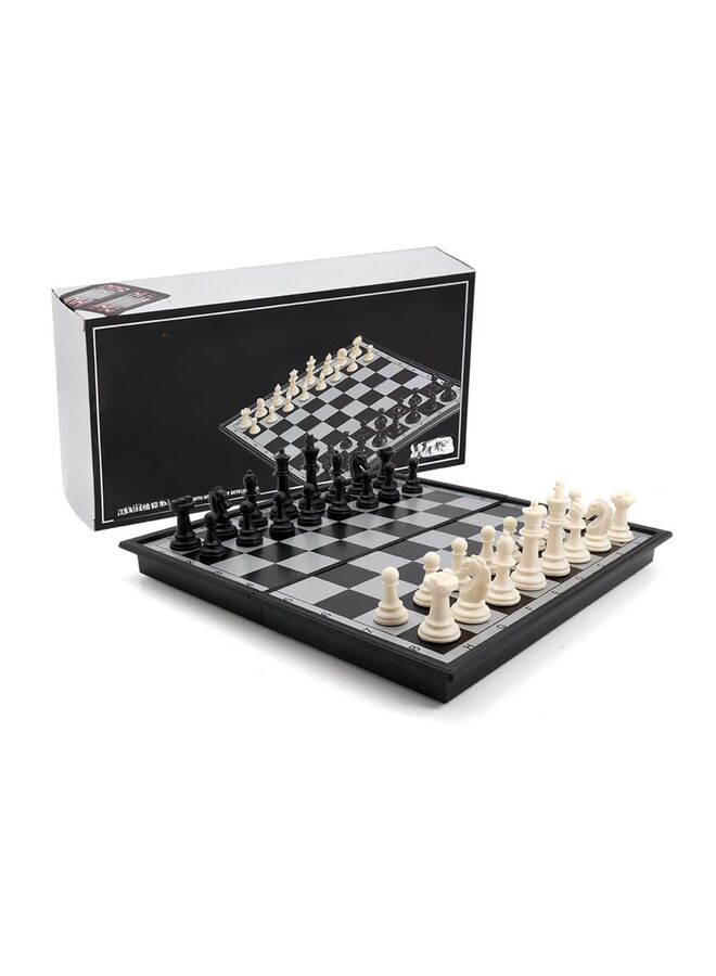 10" Magnetic Chess Sets - 3 in 1 Travel Chess Checkers Backgammon Set with Folding Case - Image 5