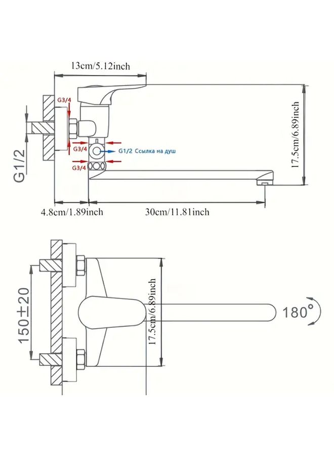 Shower Faucet Set Alloy Material Three Way Water Outlet Bathtub Shower System Bathroom Sprinkler Accessories Electroplating - Image 4
