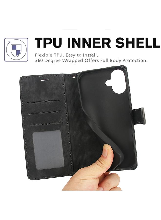 S-TOP Case For iPhone 16 Orchid Butterfly Embossed Leather Phone Case - Image 3