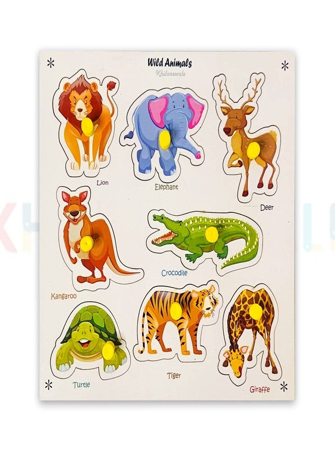 Khilonewale Animals Wooden Puzzle Wooden Toys for Kids 3 + Jigsaw Puzzles for Adults Baby - Image 4