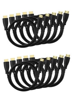 Kuwes 10-PACK KUWES 4K HDMI Cable 6.6FT Ultra High Speed Gold Plated Connectors 3M  - Image 1