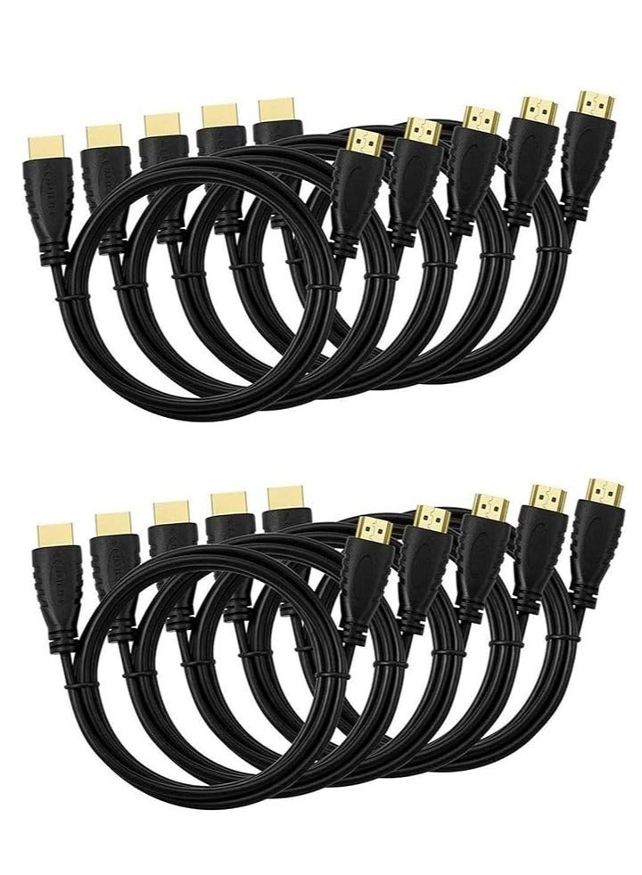 Kuwes 10-PACK 4K HDMI Cable 6.6FT Ultra High Speed Gold Plated Connectors 3M - Image 1