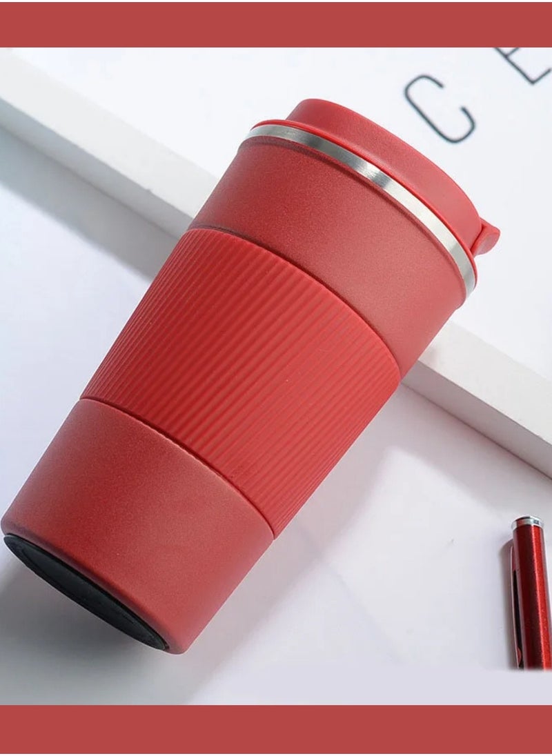 F.A.M.S Travel Coffee Mug – Insulated, Leak-Proof, Stylish Design with Comfortable Hand Grip – Keeps Drinks Hot or Cold for Hours – Durable & BPA-Free – Fits Most Car Cup Holders  - Image 2