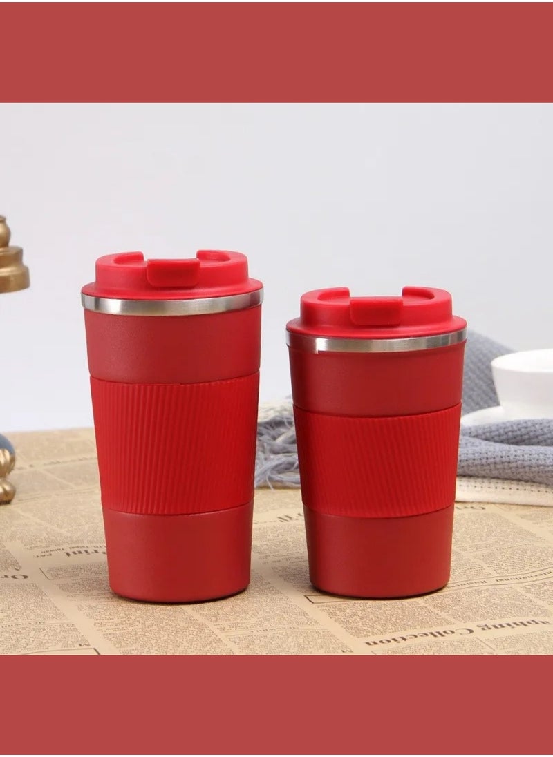 F.A.M.S Travel Coffee Mug – Insulated, Leak-Proof, Stylish Design with Comfortable Hand Grip – Keeps Drinks Hot or Cold for Hours – Durable & BPA-Free – Fits Most Car Cup Holders  - Image 3