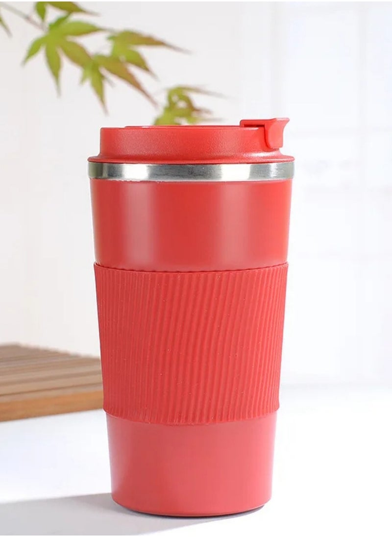 F.A.M.S Travel Coffee Mug – Insulated, Leak-Proof, Stylish Design with Comfortable Hand Grip – Keeps Drinks Hot or Cold for Hours – Durable & BPA-Free – Fits Most Car Cup Holders  - Image 4
